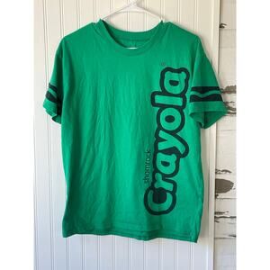 Crayola Crayon Mens Green tshirt Medium/Large